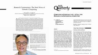 Youngjin Yoo: Theorizing Digital Innovations - Process of Developing Conceptual Ideas