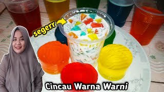 cara membuat cincau warna warni || cincau nutrijell