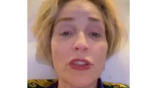 Sharon Stone in Instagram live stream