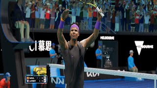 AO Tennis 2: Nadal Crushes Lambert 6:1 6:0!