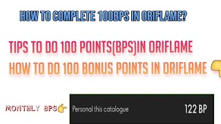 100 bps in oriflame