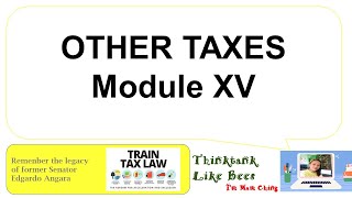 OTHER TAXES @THINKTANKLIKEBEES