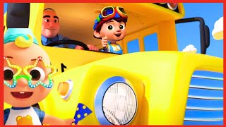 Wheels On The Bus - CoComelon Nursery Rymes Vivid Colors Variations JJ, Nico, Cody, Nina