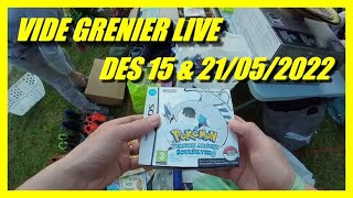 VIDE GRENIER LIVE DES 15 & 21 MAI 2022 : Je vois des Pokémon partout