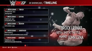 WWE 2K17 BROCK LESNAR SHOWCASE FOR PLAYSTATION 4 AND X BOX ONE CONCEPT IDEA