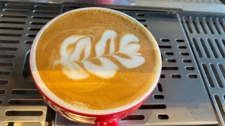 My latte Art slow leaf #latteart #baristalife #learning #dohaqatar #coffee