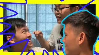 I CUT MY BOYFRIEND HAIR AND RUINED IT?!! | 剪坏男友的头发？！