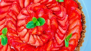 Strawberry 🍓 Tart / No Bake Strawberry 🍓 Tart Recipe / How To Make Strawberry Tart