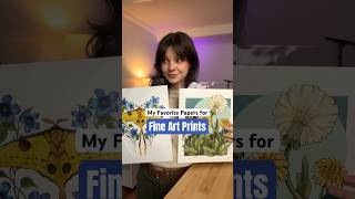 Papers for high quality, Giclee Fine Art prints at home #artisttips #artbusiness #smallbusinesstips