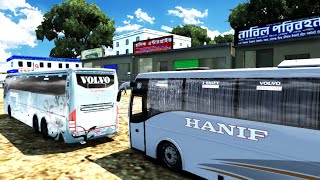 MBD V7.3 Gameplay (paid) New Route: Dhaka to Rangpur_Hanif Enterprise_Volvo b9r Multiaxle_ETS2 1.44