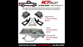 Free ICT Billet LS Swap Guide for 1973-87 Chevy C10 Truck