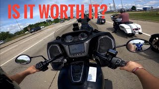 Indian Challenger vs Harley Davidson Road Glide Test Ride | Sport Bike Owner Perspective