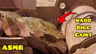 💆‍♀️Satisfying Stone Crushing Process ASMR Giant Rock Crushing ,Jaw Crusher in Action” #jawcrusher