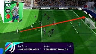 WHEN BRUNO FERNANDES SCORE A OUTSIDE PANEKA GOAL • PES2021