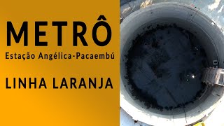 Obras da Estação Angélica-Pacaembú do Metrô - SP