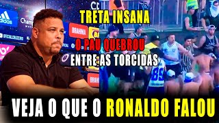 TRETA MUITO  FEIA BRIGA GENERALIZADA APÓS O GOL TORCIDAS DO CRUZEIRO E CORITIBA INVADEM O CAMPO