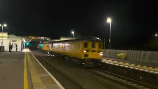 3z31 Bristol kings land road to Westbury with test train an 37 607 pushing at Bridgwater 31/10 /24