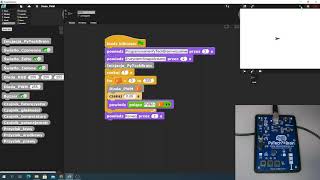 Programowanie wizualne PyTechBrain - dioda PWM