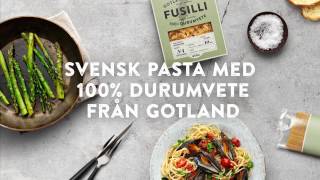 Svenska pasta med 100% durumvete från Gotland - 5 sekunder