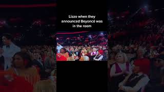 Lizzo Reaction to when Beyonce Arrived at the Grammys