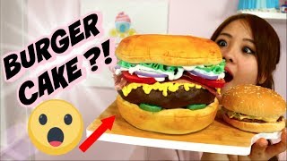 BURGER CAKE STEP BY STEP TUTORIAL !