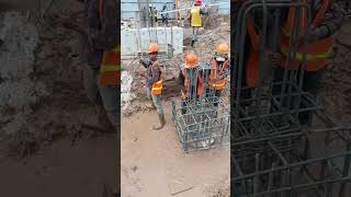 Stump column rebar work #shorts #construction #building #civilengineering