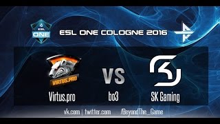 CS:GO - Virtus Pro Vs SK Gaming - Semifinal - ESL One Cologne 2016