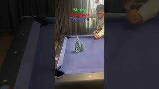 Merry Christmas everyone🍀 #billiards #pool #trickshots #bankshot