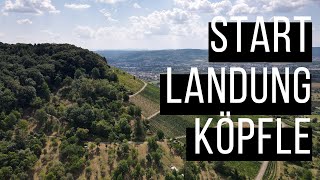 Start & Landung am Kleinheppacher Kopf