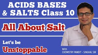 Complete Salt In One Video Class 10 | All about salt | Chemistry Pandit Singhal Sir