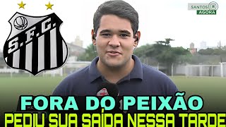 ACONTECEU AGORA! NÃO JOGAR MAIS NO SANTOS! ACABOU DE SER ANUNCIADO! NOTÍCIAS DO SANTOS