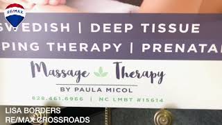 Shop Local in Downtown Lincolnton NC at Massage Therapy by Paula Micol