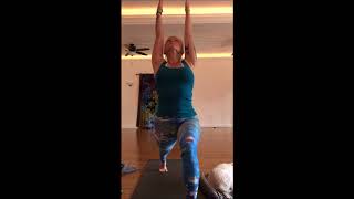 Alignment In High Lunge (Crescent Lunge) Yoga 10-15-2017