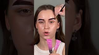 Eyebrow coloring with paint/Фарбування брів фарбою #short #shorts #брови #brows