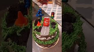 Lightning McQueen theme cake #carsmovie #lightningmcqueen