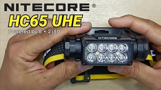 8+2 LED Headlamp | Nitecore HC65 UHE.