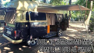 TOUR KOMBI HOME COM TETO ALTO - BANHEIRO - MÁQUINA DE LEVAR - AR CONDICIONADO E TV