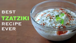 Authentic Tzatziki Recipe || Greek Yogurt - Garlic Sauce || One-Stop Vegetarian