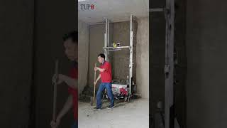 Construction site TUPO plastering machine WhatsApp or WeChat at the same id (0086 18566029036)