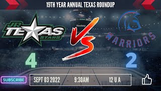 Texas Junior Stars 🏆 vs Warriors / September 03, 2022