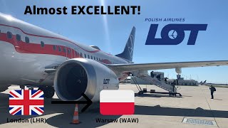 Trip Report | LOT Polish Airlines (Economy) | Boeing 737 MAX 8 | London (LHR) - Warsaw (WAW)