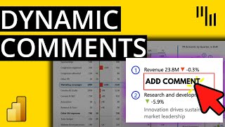 Add Dynamic Comments to Power BI Dashboards