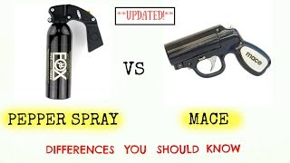 Pepper Spray vs. Mace - Important Differences (UPDATED)