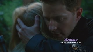 Once Upon A Time 3x05  "Good Form" Charming Says Goodbye To Snow & Emma Snowing Kiss (HD)