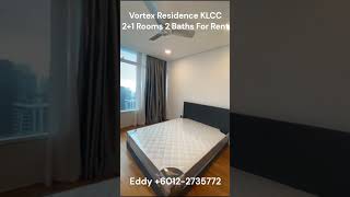 Vortex Residence KLCC   2+1 Rooms 2 Baths For Rent   #realestate #klccproperty #property #condo