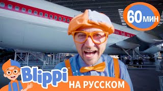 Блиппи в музее авиации Изучает Самолеты✈️ | Обучающие видео для детей | Blippi Russian