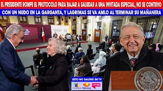 LUNES HISTÓRICO, PONIATOWSKA ROMPE EN LLANTO Y SE DESPIDE DEL PRESIDENTE MÁS QUERIDO ¡NO TE VAYAS!