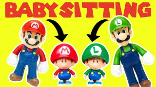 Super Mario Bros Movie Babysitting Baby Mario & Baby Luigi!