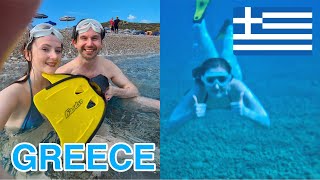 Free Diving in Mediterranean Sea / Traounou Beach - Rhodes, Greece 🇬🇷