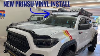 Prinsu Wind Deflector Vinyl Decal - Toyota Tacoma - Prinsu Roof Rack